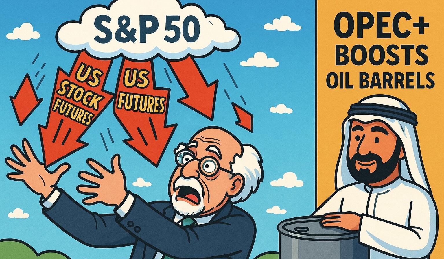 Pre Market Trading News - US Stock Futures Fall After S&P 500's Historic Streak, OPEC+ Boosts Oil Output