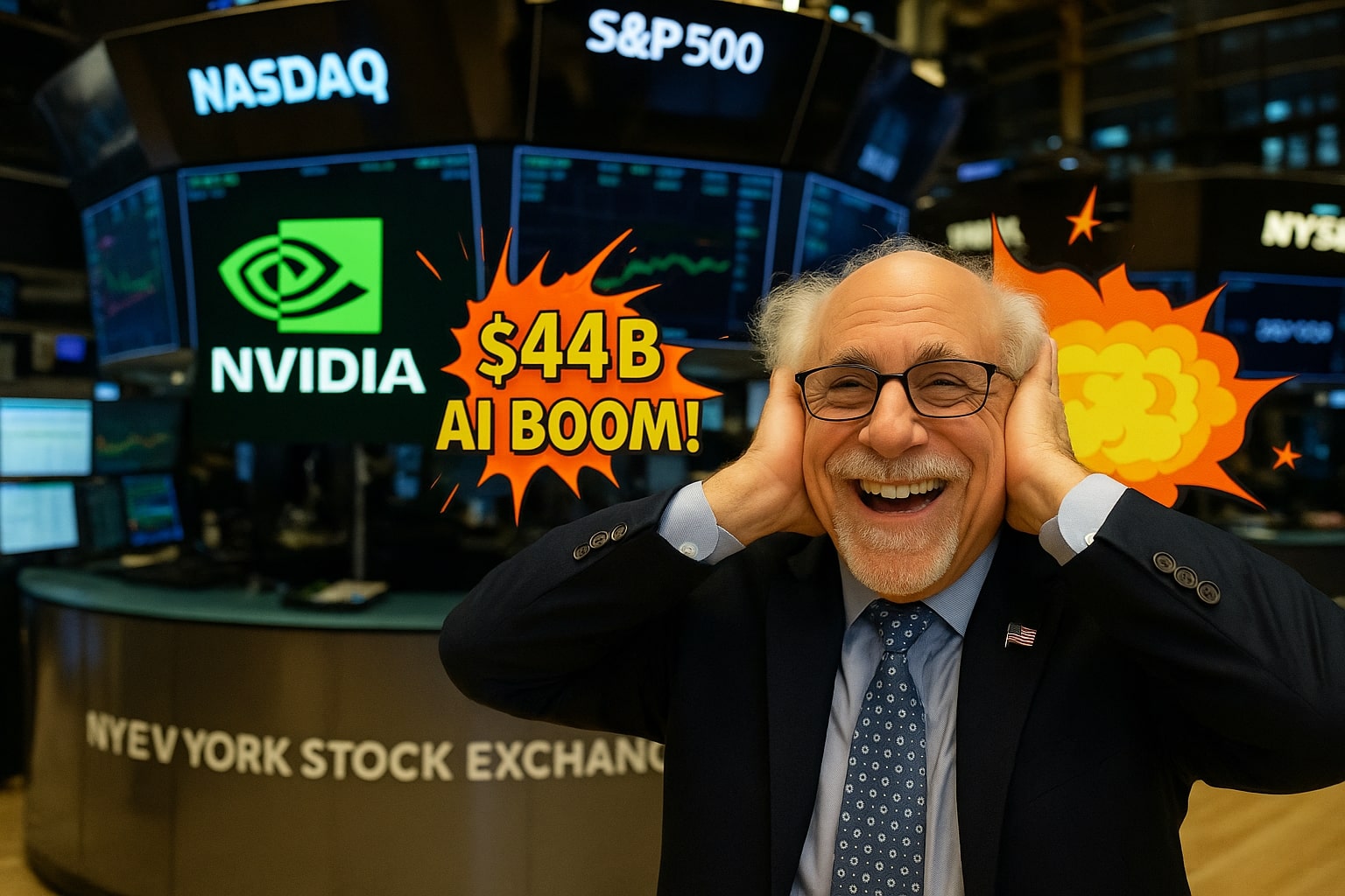 Wall Street Rips Higher: Nasdaq +1.25%, Nvidia Explodes on $44B Q1 — Tariffs Ruled Illegal