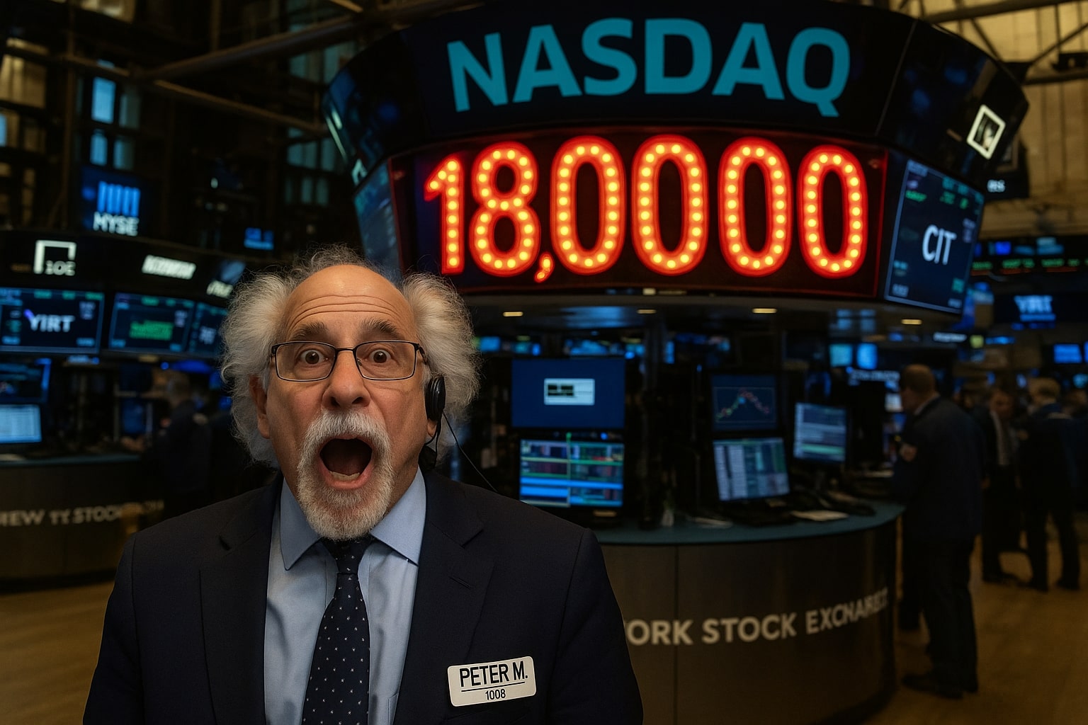 Stock Market Rally Accelerates: Nasdaq Hits 18,000, Nvidia Powers Toward $4 Trillion