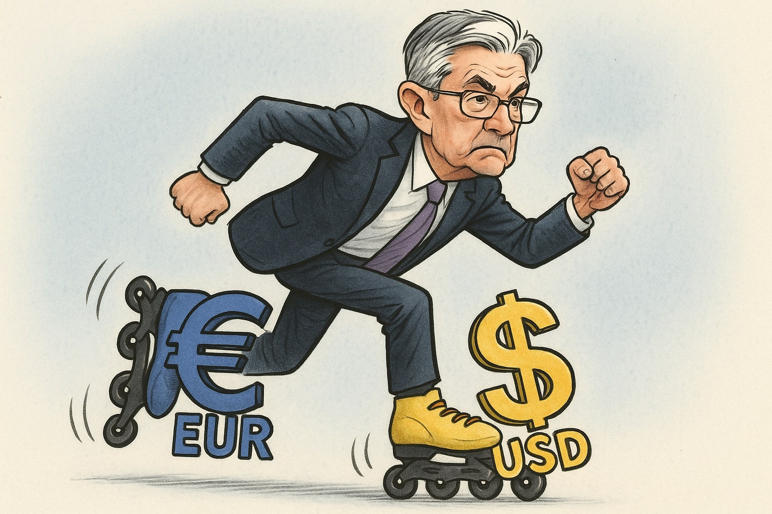 EUR/USD Slides to $1.1777 as U.S. Jobs Surge and Trade Tensions Escalate