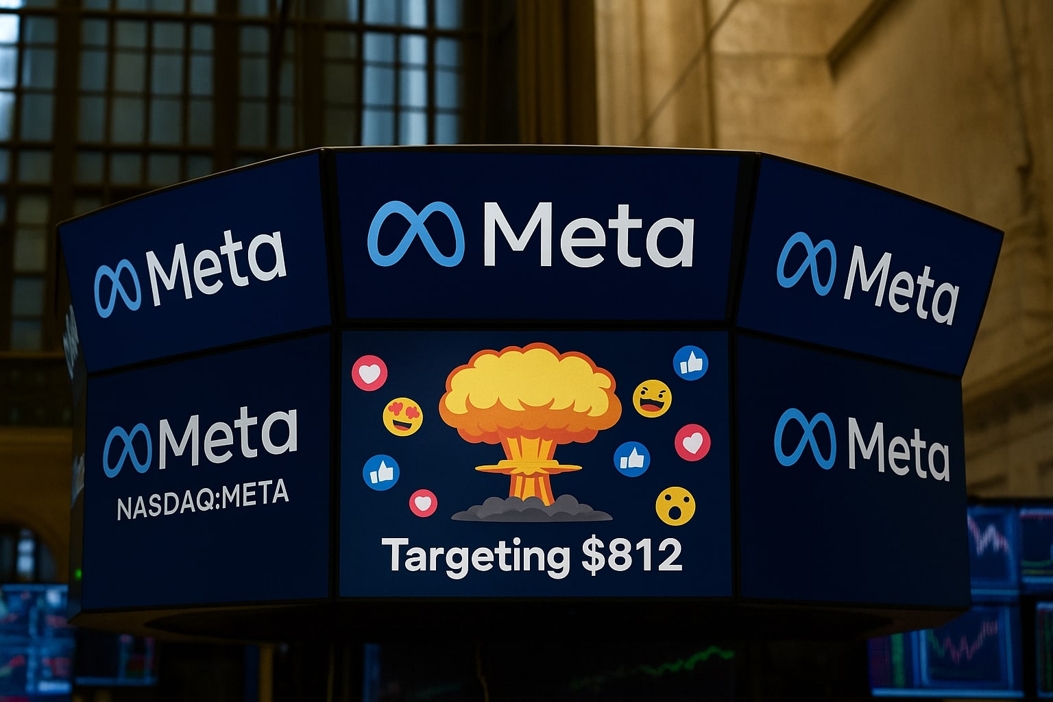 Meta Stock (NASDAQ:META) Surges as AI Overhaul Gains Steam – Targeting $812