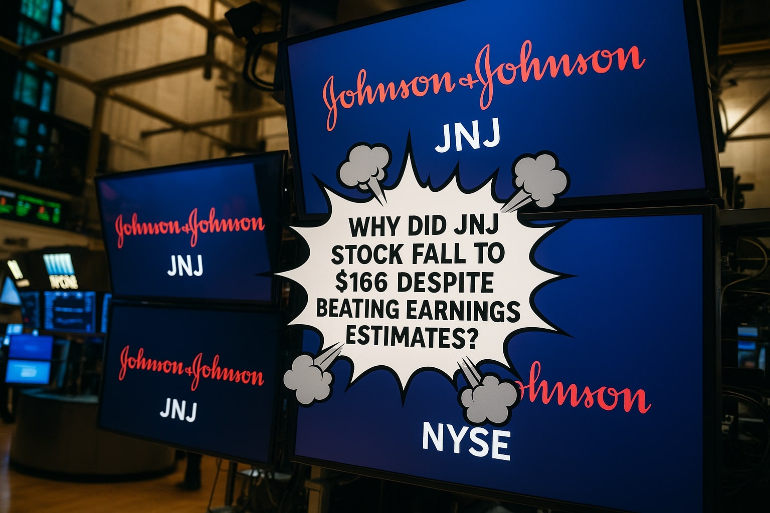 Johnson & Johnson (JNJ) Stock Slips to $166 as Q2 Free Cash Flow Falters