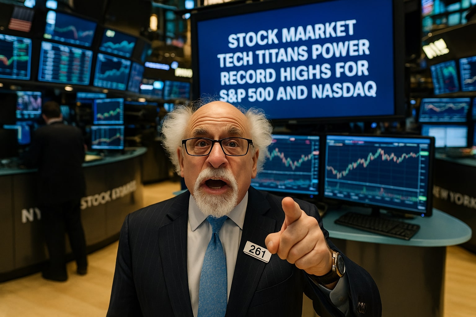 Stock Market Surge as Tech Titans Power Record Highs for S&P 500 and Nasdaq