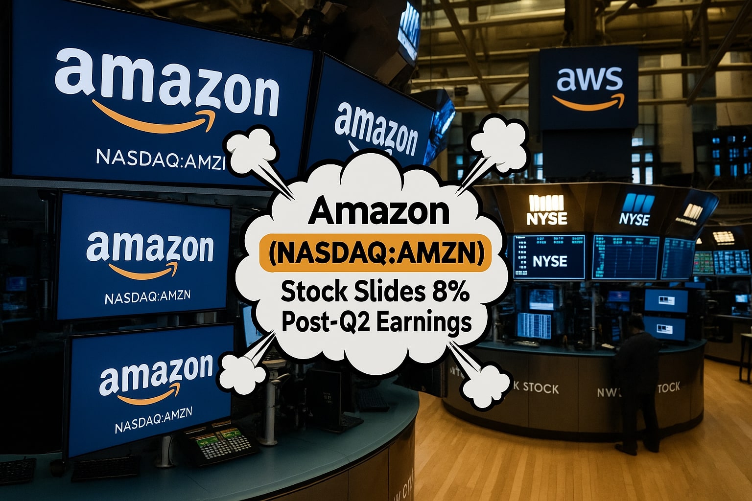 Amazon Stock (NASDAQ:AMZN) Falls on Mixed Q2 Results Despite Record Sales