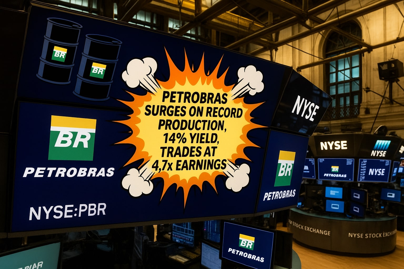 Petrobras (NYSE:PBR) Stock Rides Pre-Salt Boom to 2.91 M Boe/Day and 14% Yield at 4.7x Earnings