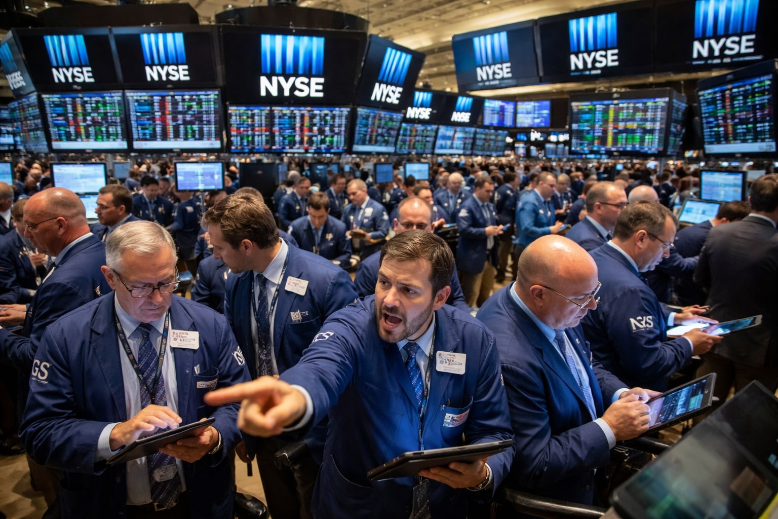 Stock Market Today: Dow And S&P 500 Hover Near Records As NVDA, TSLA, PLTR, NKE And CPNG Lead Moves
